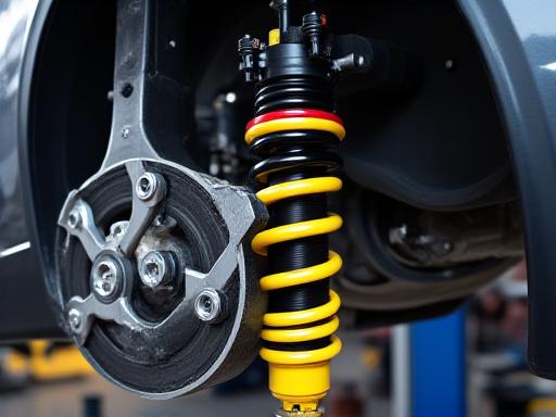 Performance coilover suspension setup installation